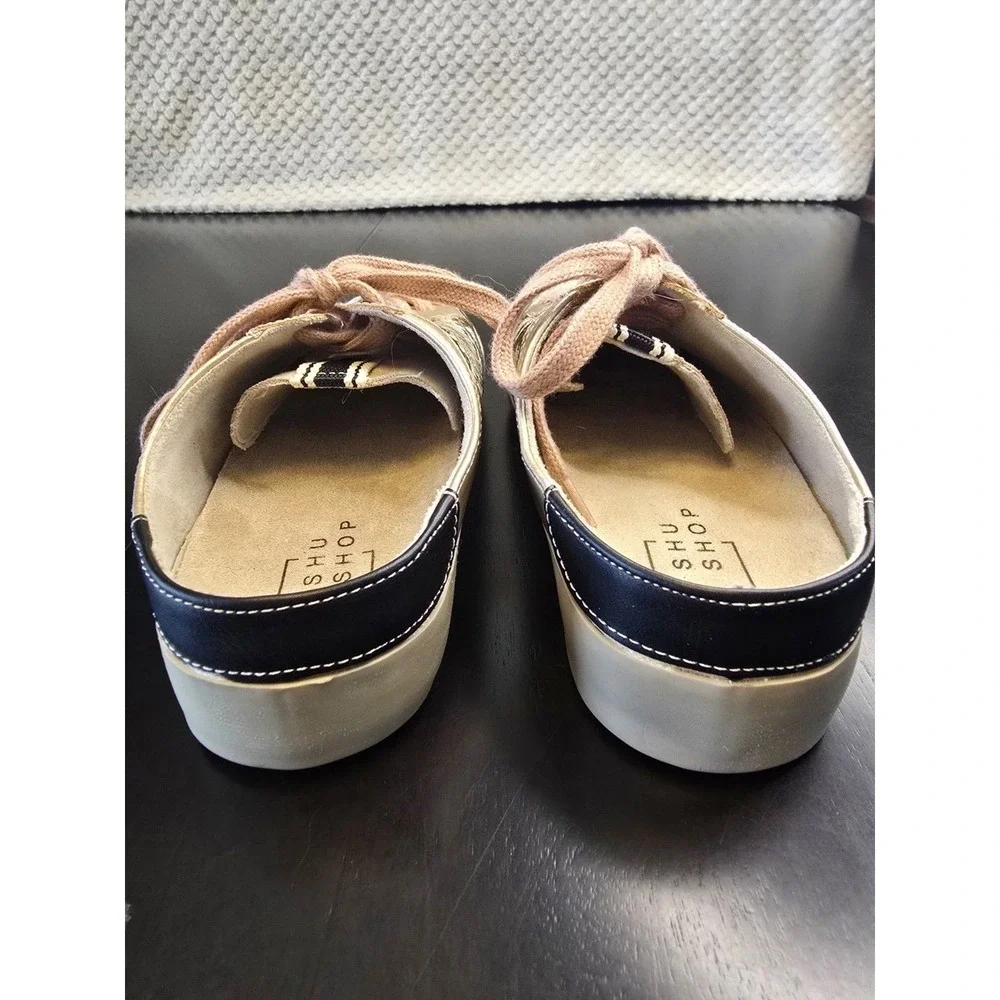 SHU SHOP PHILIPPA Snakeskin Lace‎ Up Sneakers Beige Gold Black White Size 7